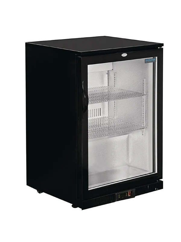 Polar Série G GL011 – Arrière-bar 1 porte pivotante 128L inox pour stockage boissons compact